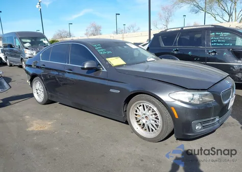 2015 BMW 535I из США, поврежденный, VIN WBA5B1C53FD919650